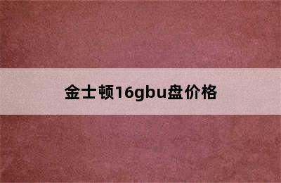 金士顿16gbu盘价格